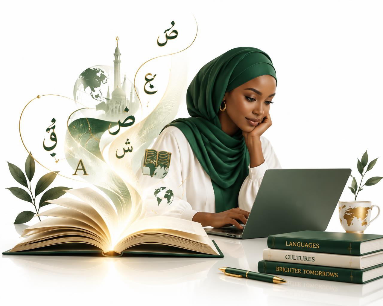 Apprenante suivant une formation en ligne